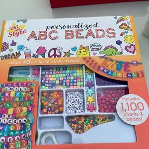 ABC personalized beading kit. This lot comes complete